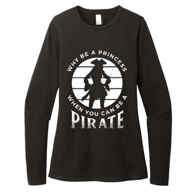 Funny Pirate Freebooter Buccaneer Caribbean Adventure Womens CVC Long Sleeve Shirt