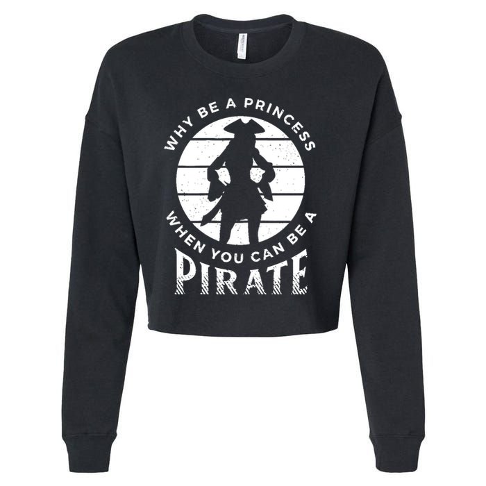 Funny Pirate Freebooter Buccaneer Caribbean Adventure Cropped Pullover Crew