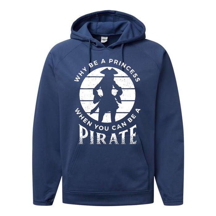 Funny Pirate Freebooter Buccaneer Caribbean Adventure Performance Fleece Hoodie