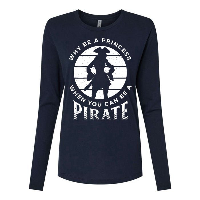 Funny Pirate Freebooter Buccaneer Caribbean Adventure Womens Cotton Relaxed Long Sleeve T-Shirt