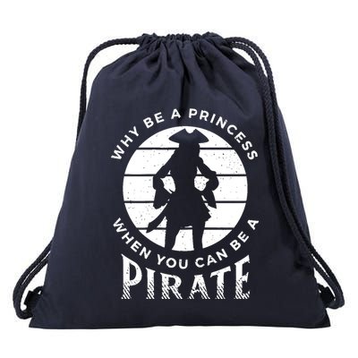 Funny Pirate Freebooter Buccaneer Caribbean Adventure Drawstring Bag