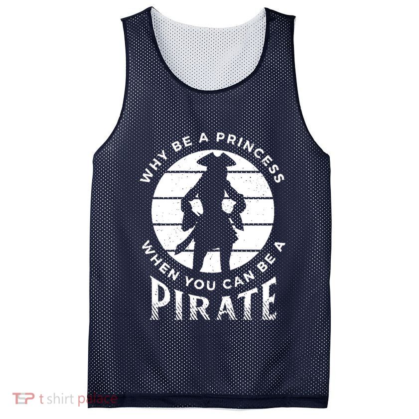Funny Pirate Freebooter Buccaneer Caribbean Adventure Mesh Reversible Basketball Jersey Tank