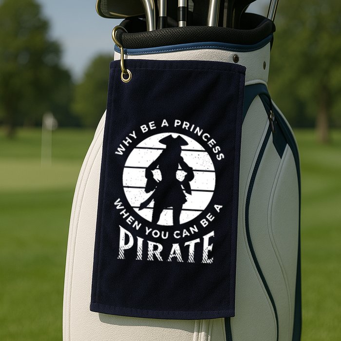 Funny Pirate Freebooter Buccaneer Caribbean Adventure Golf Towel