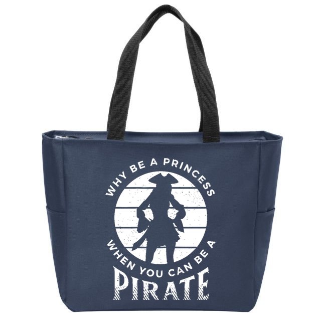 Funny Pirate Freebooter Buccaneer Caribbean Adventure Zip Tote Bag
