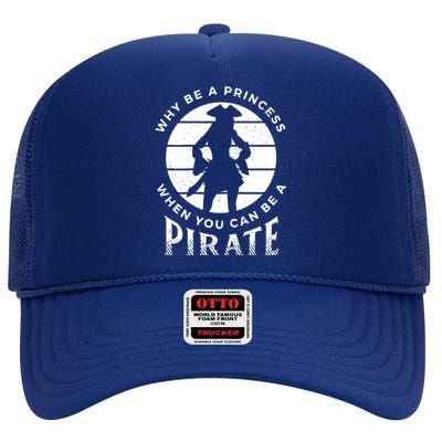 Funny Pirate Freebooter Buccaneer Caribbean Adventure High Crown Mesh Back Trucker Hat