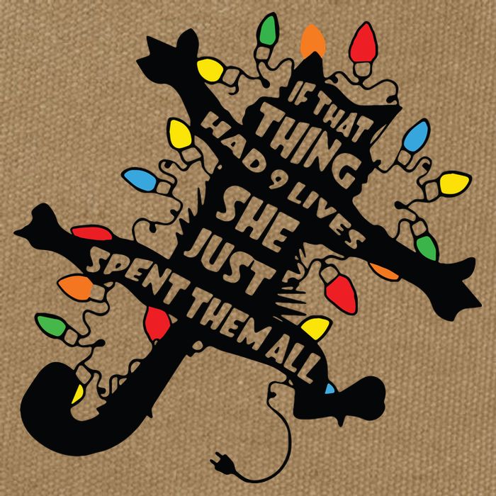 Funny Pussycat From Christmas Vacation Frieds Lover Cotton Canvas Backpack
