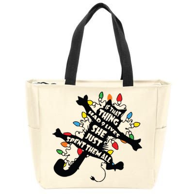 Funny Pussycat From Christmas Vacation Frieds Lover Zip Tote Bag