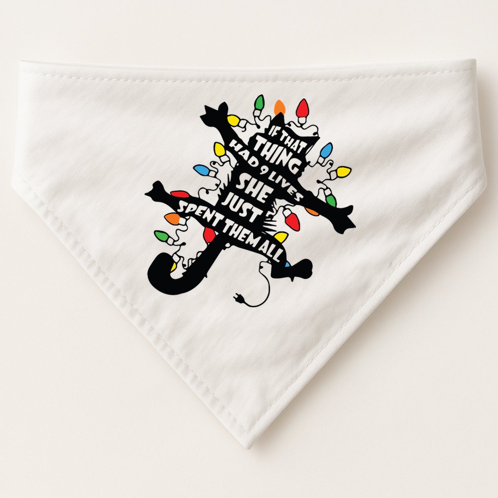 Funny Pussycat From Christmas Vacation Frieds Lover USA-Made Doggie Bandana