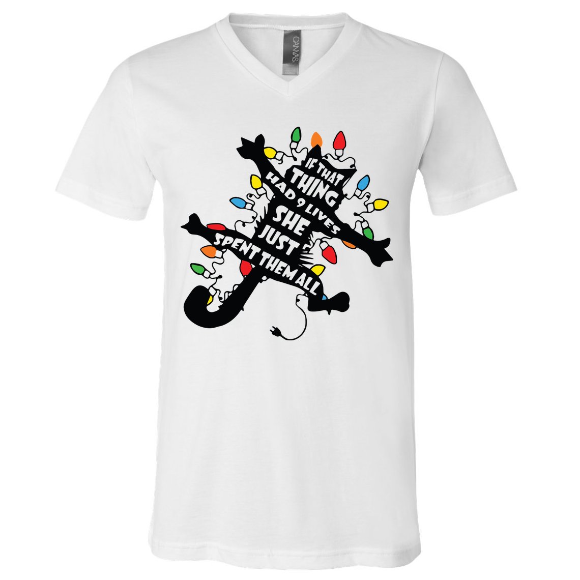 Funny Pussycat From Christmas Vacation Frieds Lover V-Neck T-Shirt