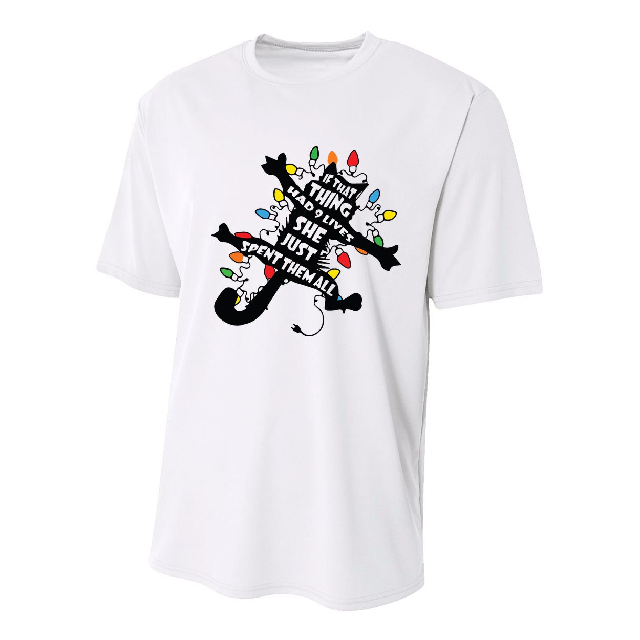 Funny Pussycat From Christmas Vacation Frieds Lover Youth Performance Sprint T-Shirt