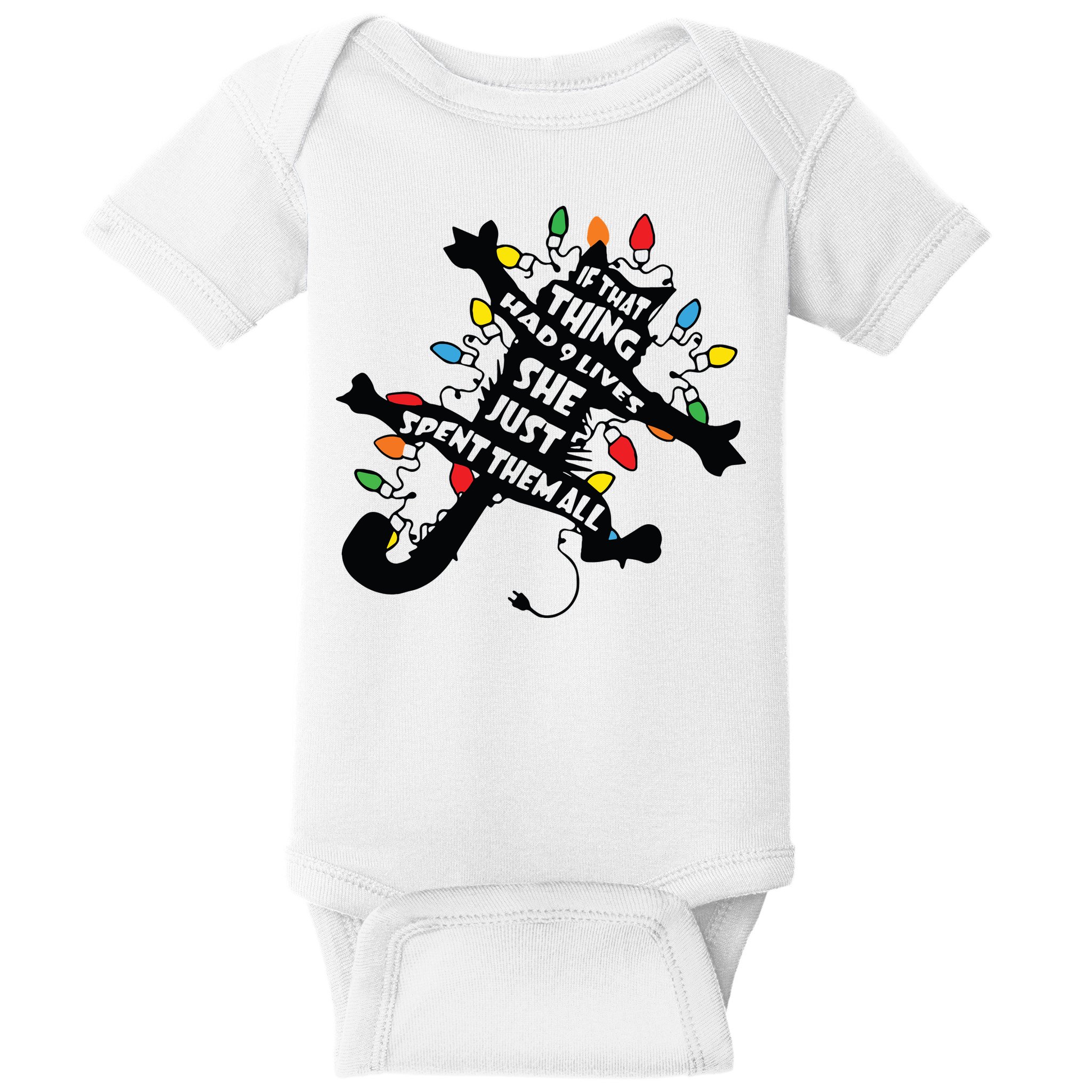 Funny Pussycat From Christmas Vacation Frieds Lover Baby Bodysuit