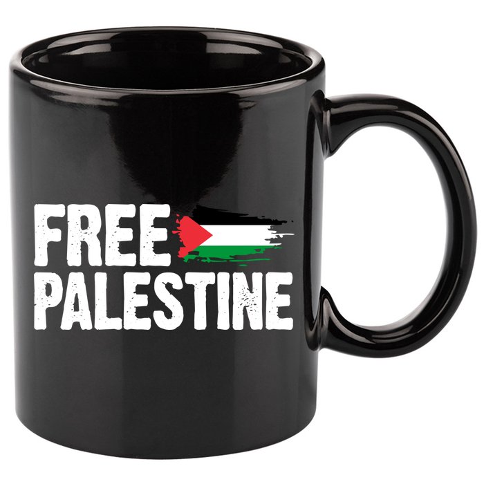 Free Palestine Flag 11oz C Handle Ceramic Mug