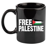 Free Palestine Flag 11oz C Handle Ceramic Mug