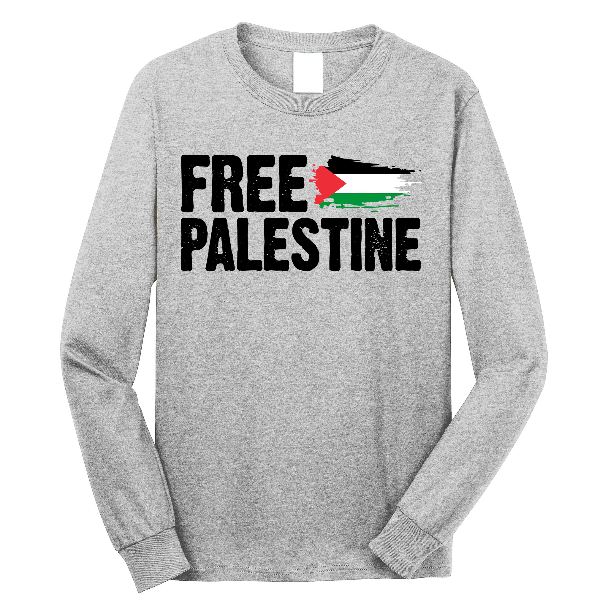Free Palestine Flag Long Sleeve Shirt