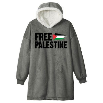 Free Palestine Flag Hooded Wearable Blanket