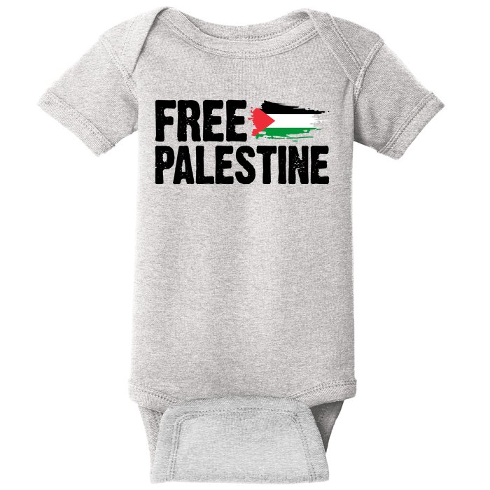 Free Palestine Flag Baby Bodysuit