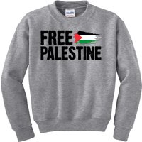 Free Palestine Flag Kids Sweatshirt