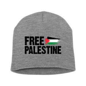 Free Palestine Flag Short Acrylic Beanie