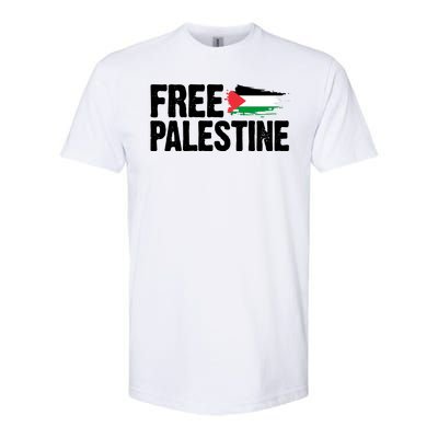 Free Palestine Flag Softstyle® CVC T-Shirt