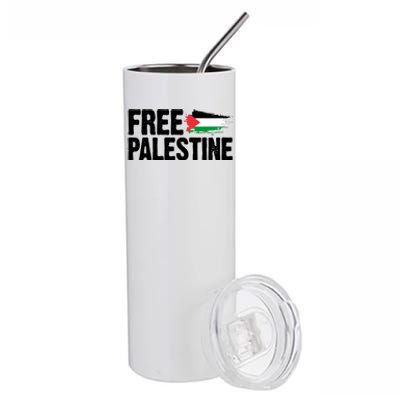 Free Palestine Flag Stainless Steel Tumbler