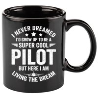 Funny Pilot Flying Aviation Airplane Cool Pilot Airplane Gift 11oz C Handle Ceramic Mug