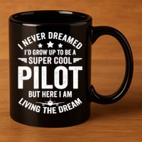 Funny Pilot Flying Aviation Airplane Cool Pilot Airplane Gift 11oz C Handle Ceramic Mug