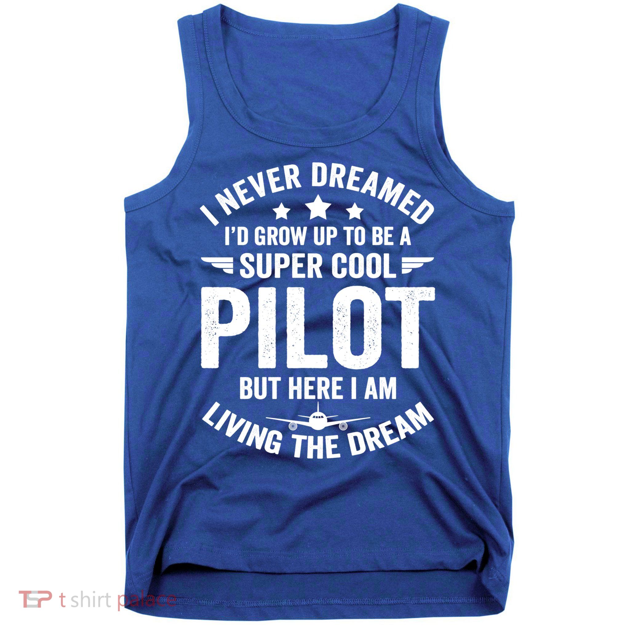 Funny Pilot Flying Aviation Airplane Cool Pilot Airplane Gift Tank Top