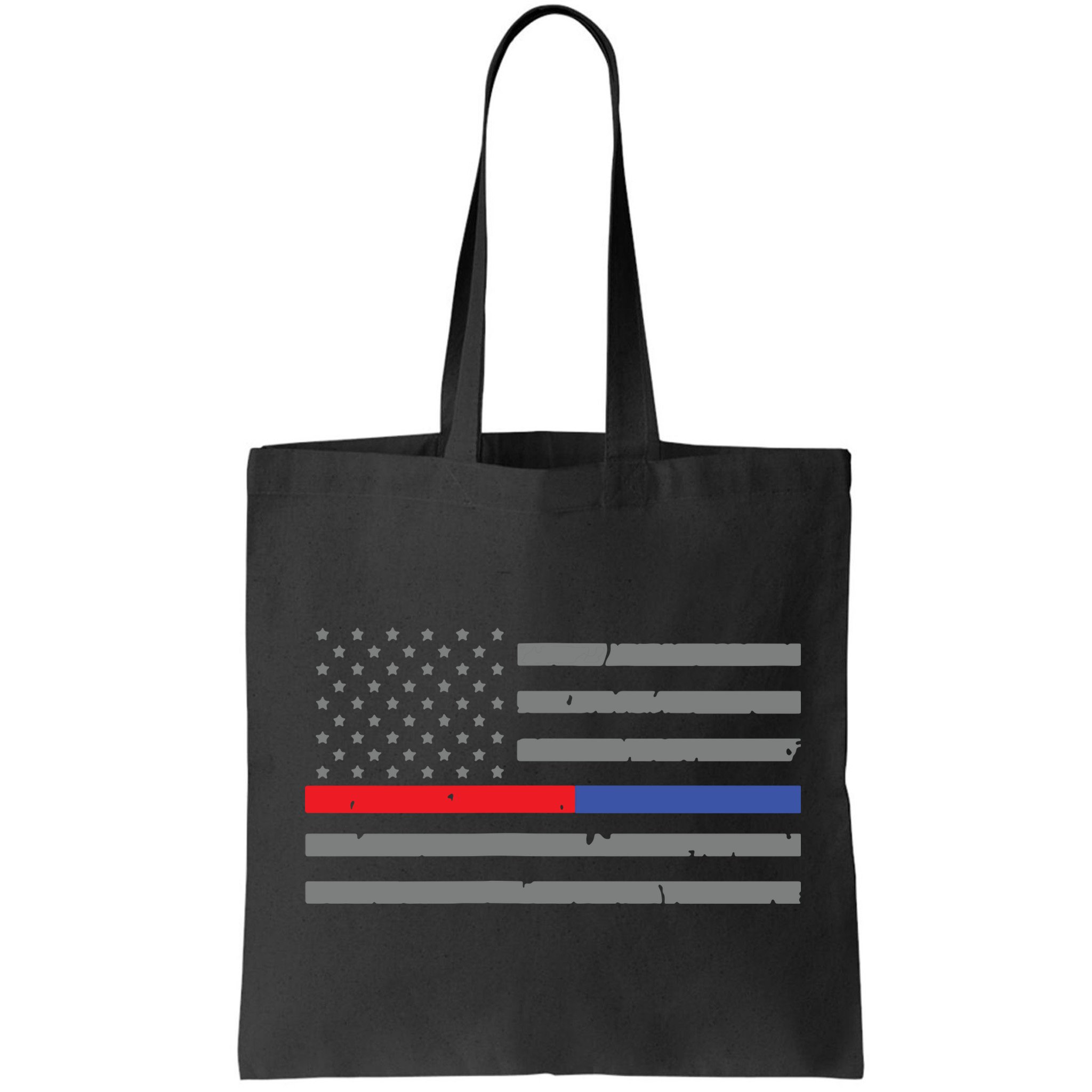 Firefighter Police Flag Thin Red Blue Line Bag