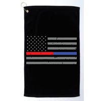 Firefighter Police Flag Thin Red Blue Line Golf Towel
