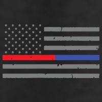 Firefighter Police Flag Thin Red Blue Line Golf Towel