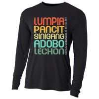 Filipino Philippine Food Lumpia Pancit Sinigang Adobo Lechon Cooling Performance Long Sleeve Crew