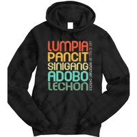 Filipino Philippine Food Lumpia Pancit Sinigang Adobo Lechon Tie Dye Hoodie