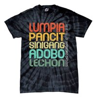 Filipino Philippine Food Lumpia Pancit Sinigang Adobo Lechon Tie-Dye T-Shirt