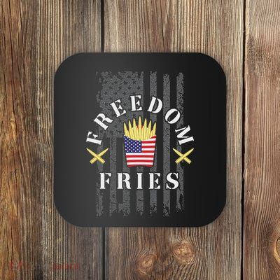 Funny Patriotic Freedom Fries 2nd Amendment Freedom Fries Coaster