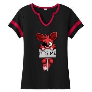 Fnaf Plush Foxy Ladies Halftime Notch Neck Tee