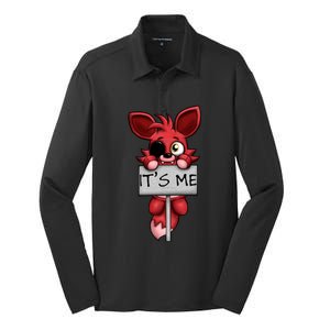 Fnaf Plush Foxy Silk Touch Performance Long Sleeve Polo