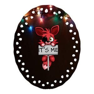 Fnaf Plush Foxy Ceramic Oval Ornament