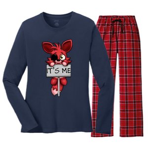 Fnaf Plush Foxy Women's Long Sleeve Flannel Pajama Set 