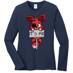 Fnaf Plush Foxy Ladies Long Sleeve Shirt