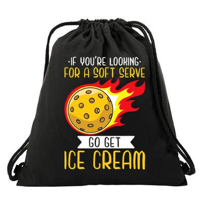 Funny Pickleball Drawstring Bag