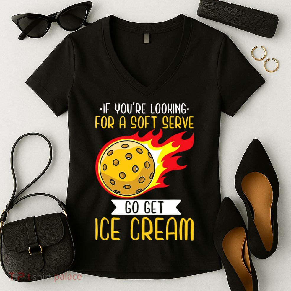 Funny Pickleball Women's V-Neck T-Shirt