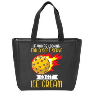 Funny Pickleball Zip Tote Bag