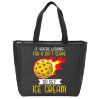 Funny Pickleball Zip Tote Bag