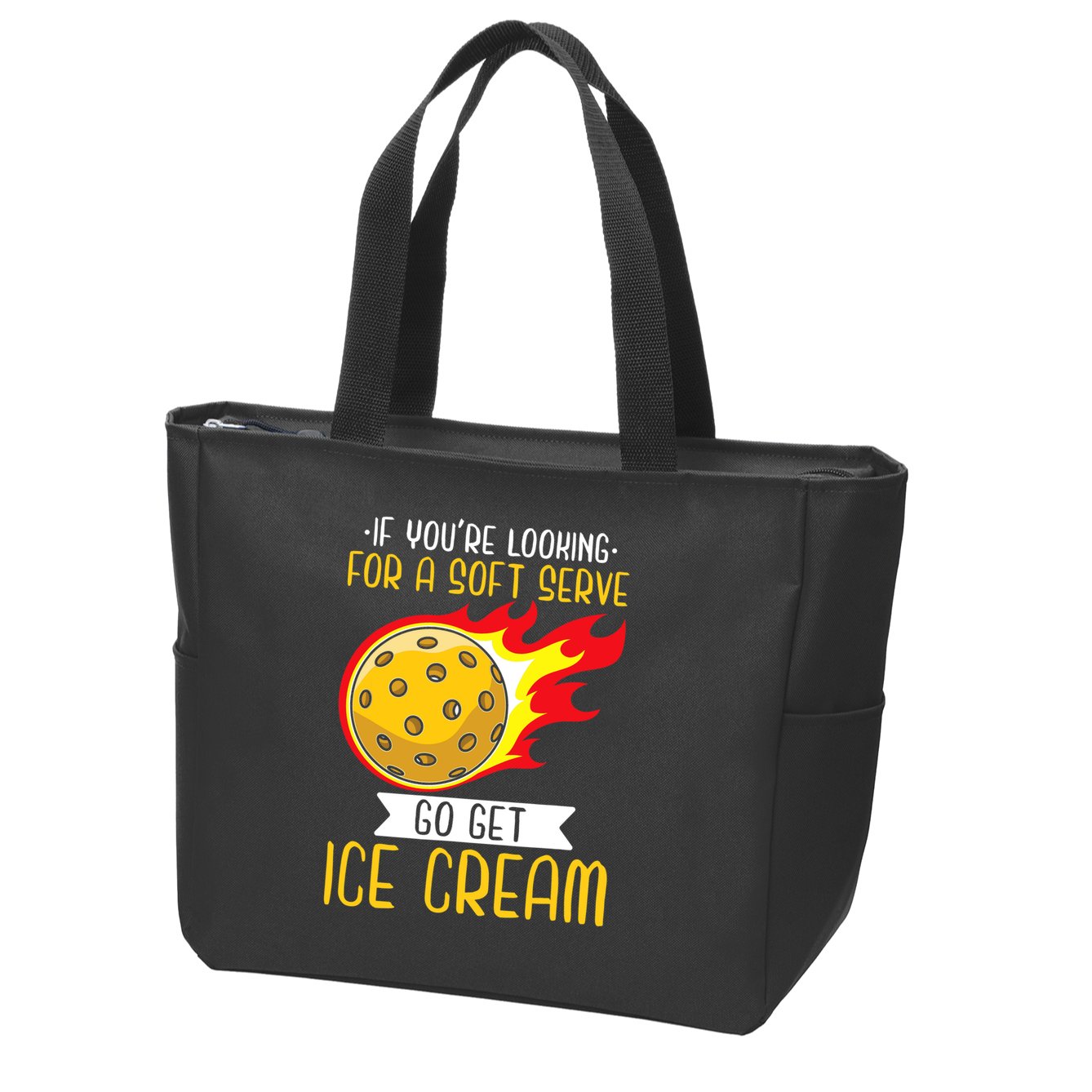 Funny Pickleball Zip Tote Bag
