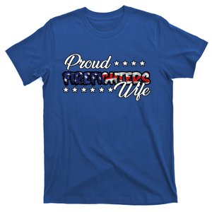 Flag Proud Firefighters Wife Gift T-Shirt