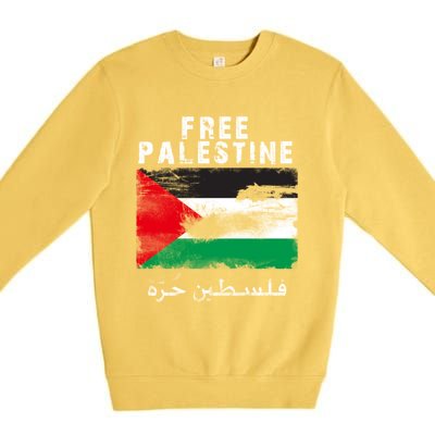 Free Palestine Freedom Premium Crewneck Sweatshirt