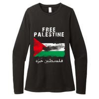 Free Palestine Freedom Womens CVC Long Sleeve Shirt