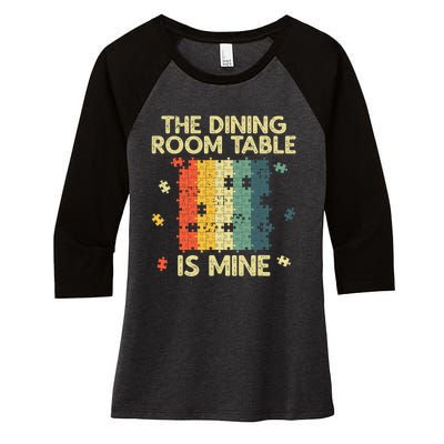 Funny Puzzle For Men Women Kids Jigsaw Puzzle Lover Women's Tri-Blend 3/4-Sleeve Raglan Shirt