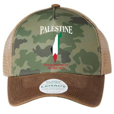 Free Palestine From The River To The Sea Legacy Tie Dye Trucker Hat