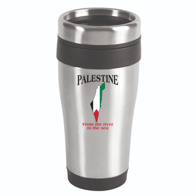 Free Palestine From The River To The Sea 16oz Travel Tumbler